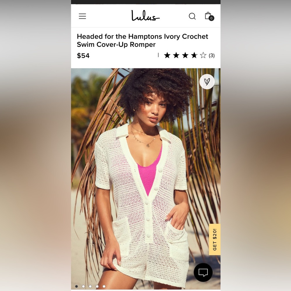 Lulus romper cover up